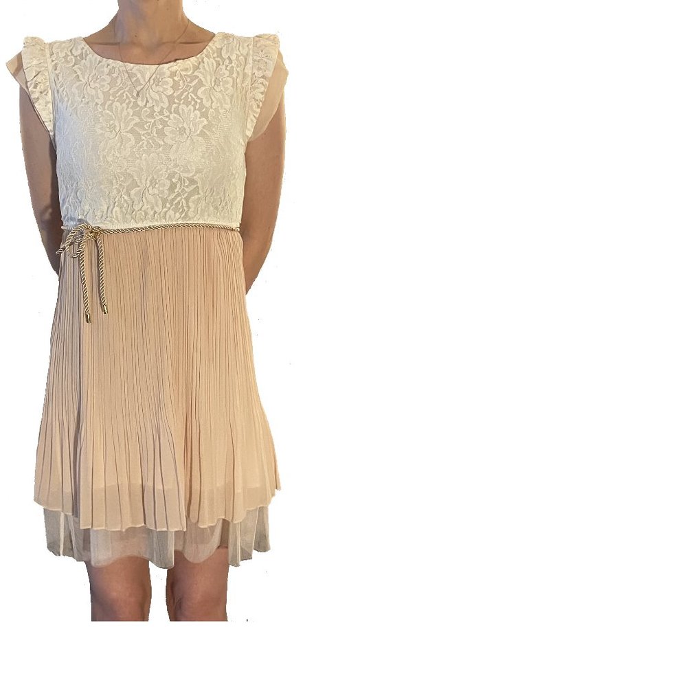 Fully Lined Lace Bodice Dress